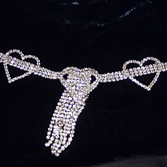 SOLD Diamond Crystals Are A Girls Best Friend Anklet - Picture 3 of 9